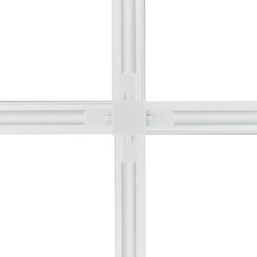 Imagem de Conector Emenda Llum Tipo X Para Trilho Eletrificado Branco