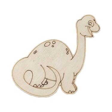 Imagem de Artesanato De Dinossauros De Madeira Para Crianças, 10 Peças, Ornament