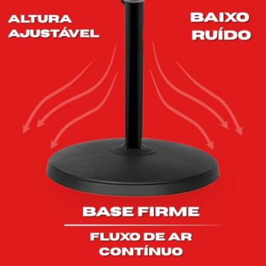 Imagem de Ventilador de Coluna 45W Silencioso com 3 Pás Altura Ajustável e 3 Velocidades (127, Volts)