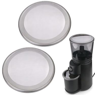 Imagem de Tampa de recipiente para moedor de café OXO Conical Burr, rebarba cônica compatível com moedor de café OXO, tampa superior para 8717000 e 8722600, resistente, resistente ao desgaste (2 cinza