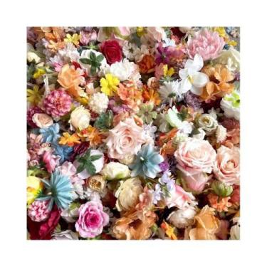 Imagem de 20 Peças De Cabeças De Flores De Rosa Artificiais Para Decoração De Ca