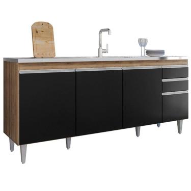 Imagem de Balcão de Pia para Cozinha 180 cm 4 Portas Athena