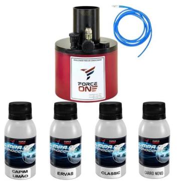 Imagem de Higienizador Limpa Ar Condicionado Carro Novo Capim Limão Ervas Classi