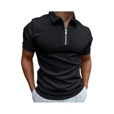 Imagem de Camiseta Masculina De Verão Para Fitness E Corrida, Cor Sólida, Gola C