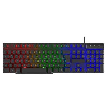 Imagem de Teclado Gamer Evolut, Usb, Led Rainbow, Layout Abnt2