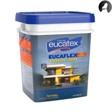 Imagem de Tinta Eucaflex Borracha Líquida Eucatex 20kg Escolha A Cor, Branco