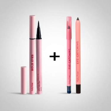 Imagem de Kit Lápis De Olhos Ruby Rose Eye-Catching + Caneta Delineadora Ponta F