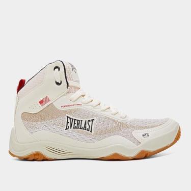 Imagem de Tênis Everlast Forceknit Pro, Bege, Preto, 39