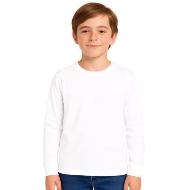 Imagem de Camiseta Manga Longa e Punho Infantil e Juvenil Menino Kyly-Masculino