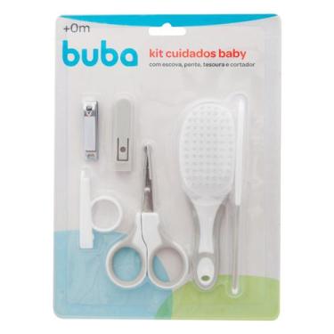 Imagem de Kit de Higiene e Cuidados Para Bebê Buba Cinza