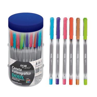 Imagem de Caneta Esferográfica Doux 0.7 Colorida - Pote com 35 Unidades Sortidas