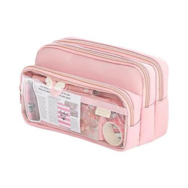 Imagem de Estojo Transparente De Grande Capacidade, Bolsa Multifuncional Para Ar