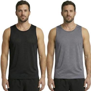 Imagem de KIT 2 Blusa Regata Maculina Dry Serra e Mar Fresca Regata Esportiva Masculina Camiseta Respirável-Masculino