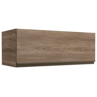 Imagem de Armário Aéreo Kappesberg Maxxi 1 Porta 80cm Marrom