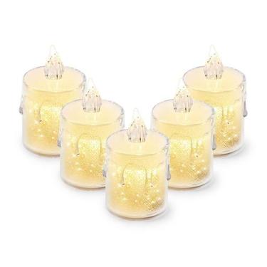 Imagem de Kit 5 Vela Eletrônica Decorativa Led Artificial A Bateria - TEX WEB