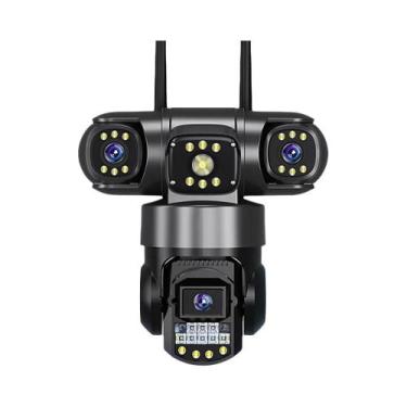 Imagem de Câmera IP WiFi V380 pro De 12MP 6K Com Três Lentes Para Uso Externo, V