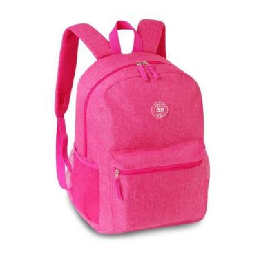 Imagem de Mochila Bolsa Costas Escolar Passeio Feminina - Cores - Clio, Rosa