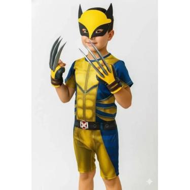 Imagem de Fantasia Infantil Wolverine 2 Garras Realista e Máscara E.V.A 2 á 12 a
