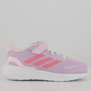 Imagem de Tênis Adidas Runfalcon 5 EL Kids Lilás e Rosa-Feminino
