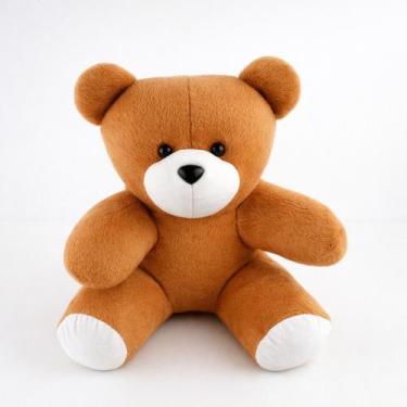 Imagem de Urso Grande de Pelúcia Ted 30cm Ursinho Infantil Decoração Cestas Nich