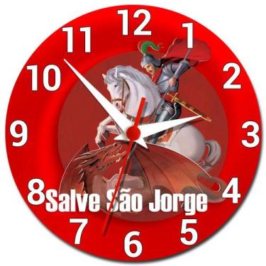 Imagem de Relógio de Parede São Jorge Decoração - Gringos House