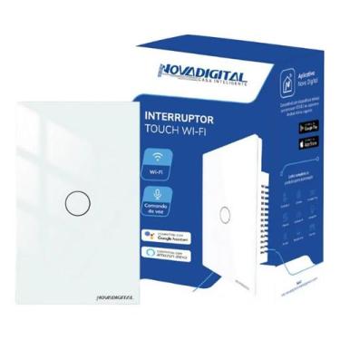 Imagem de Interruptor Inteligente Wifi Novadigital 1 Tecla Botão Touch - Congrat