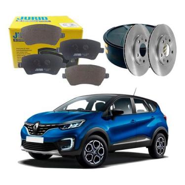 Imagem de Kit Disco Pastilha Freio Dianteiro Captur 1.6 2021 A 2024 - Jurid