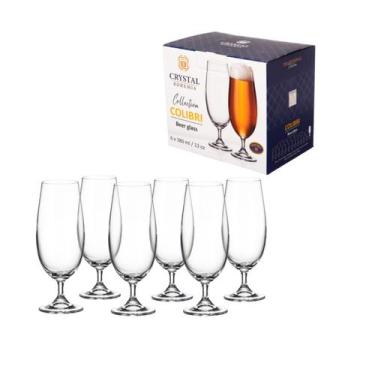 Imagem de Jogo de 6 Taças Cristal Cerveja Tinto 380ml - Bohemia - ETILUX