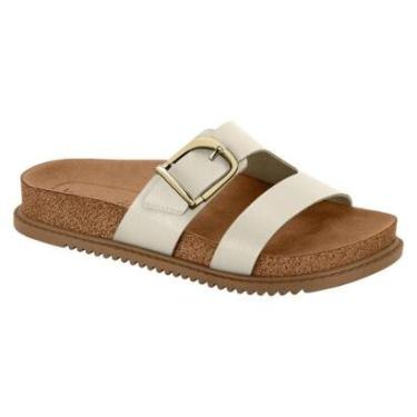 Imagem de Sandália Papete Flatform Casual Feminino Beira Rio 8523127 Branco-Feminino