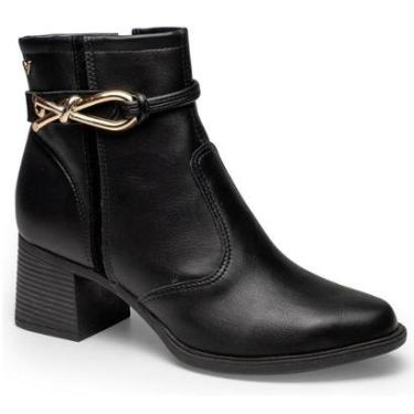 Imagem de Bota Cano Baixo Mississipi J0342 Feminina - Preta-Feminino