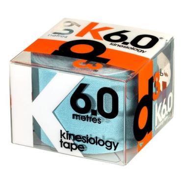 Imagem de Bandagem Elástica Hipoalergênica D3Tape K6 Kinesiology Tape, Azul gelo