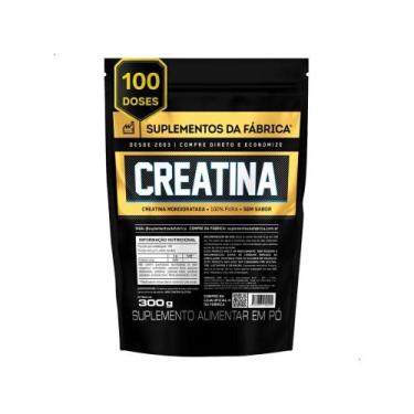 Imagem de Creatina Monohidratada 100% Pura Importada 300g Suplemento da Fabrica 