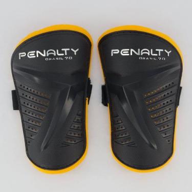 Imagem de Caneleira Penalty Brasil 70 Preta, Único