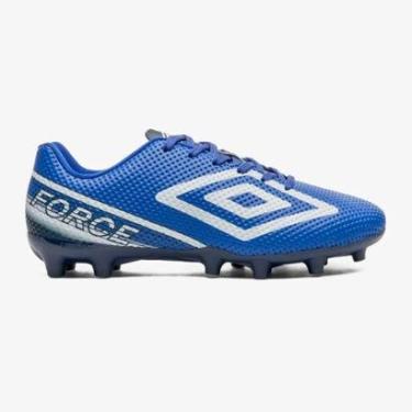 Imagem de CHUTEIRA UMBRO CAMPO FORCE AZUL E BRANCO 38-Masculino