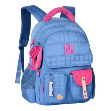 Imagem de Mochila Costas Rebecca Bonbon Escolar Juvenil Feminino Clio, Azul
