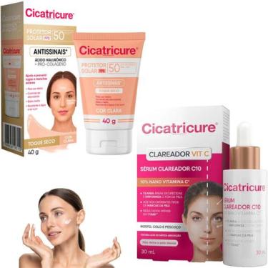 Imagem de Kit Cicatricure Protetor Solar FPS50 Antissinais Antimarcas