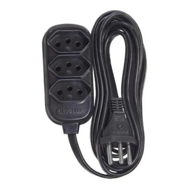 Imagem de Extensao fiolux 2p+t 5m preta