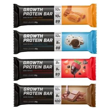 Imagem de Barra Proteina Caixa Fechada com 12un Growth Kit 2 Caixas, Chocolate
