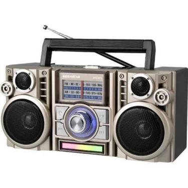 Imagem de Mini Radio Retro AM FM Blueth USB SD 3W Stereo com Bateria - CTMD