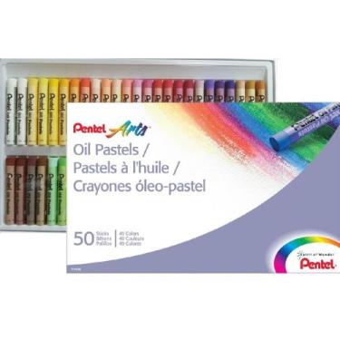 Imagem de Giz Pastel Oleoso Pentel com 50 Cores Pentel Phn-50 1 Ed 1 ed