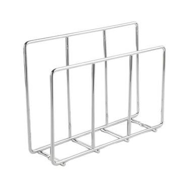 Imagem de Suporte para Tábuas de Carne Corte Organizador Aramado para Cozinha Cromado Masutti