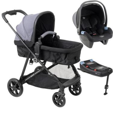 Imagem de Carrinho com Bebe Materna Base ISOFIX Burigotto Revert 22 Gris