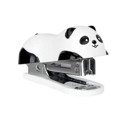 Imagem de Grampeador 12 Folhas Mini Com Extrator Panda + 1000 Grampos Nº 10 - Lo