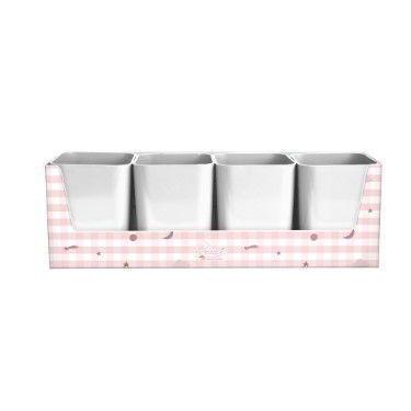 Imagem de Kit Dello Porta Caneta Objeto Pequenos Astros Rosa 04 und 339018