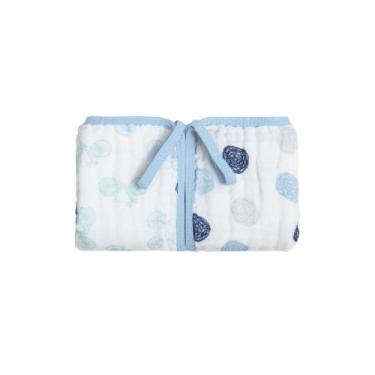 Imagem de Pano De Boca Papi Soft C/2 Estampado 1538, Azul/Bicicleta