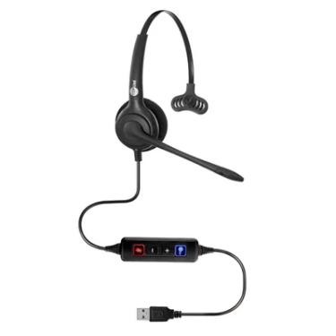 Imagem de Headset Top Use Fp-350 - Controle De Volume - Microfone Flexível - Usb - Preto