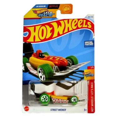 Imagem de Carrinho Hot Wheels Street Wiener Fast Foodie Cachorro-Quente Open Whe