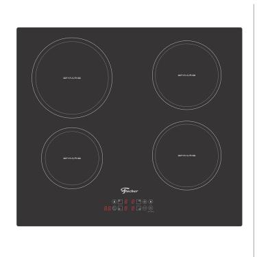 Imagem de Cooktop de Inducao Fischer 4 Bocas Vitroceramica com Touch Screen 33243