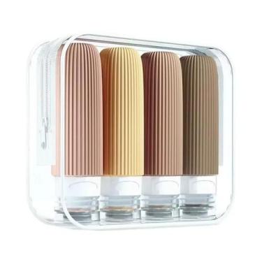 Imagem de Frascos De Silicone Para Cosméticos De Viagem 90ml, Recipientes Reutil
