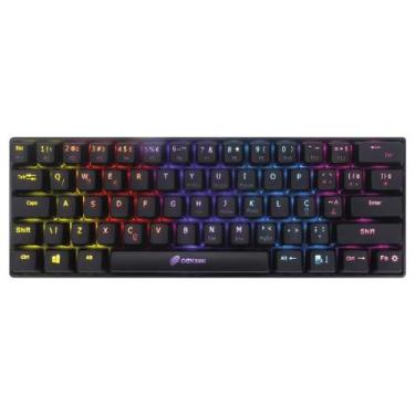Imagem de Teclado Mecânico 60% Ziggy Tc607 Preto Outemu Red - Oex